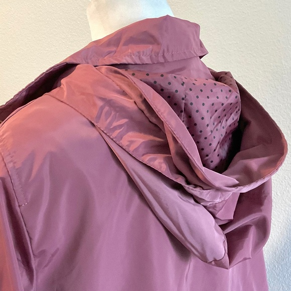 Cavalini Jacket  Lightweight Hooded Mauve Size 1X NWOT - Picture 5 of 10